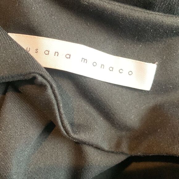 NEW Susana Monaco Black Cut Out Mini Dress- Size Medium - Picture 6 of 8